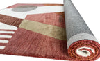 Elegant Premium Hand-Tufted Wool Floral Rug – White & Red Stylish Interior Carpet