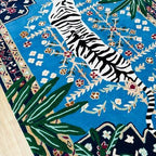 Bengal Majesty – Luxury Hand-Tufted Blue Tiger Area Rug