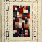 Hand-Knotted Persian Gabbeh Lori Wool Area Rug – Authentic Tribal Artisan Carpet for Luxury Home Décor