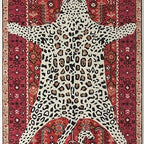 Octivia Leopard Hand Tufted Wool Rug