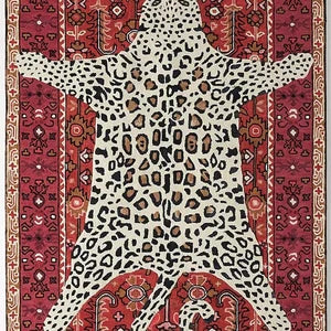 Octivia Leopard Hand Tufted Wool Rug