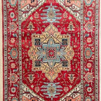 Elegant Hand-Knotted Serapi Rug in Classic Traditional Persian Vintage Style