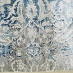 Authentic Hand-Knotted Blue Serapi Rug – Luxurious Persian Wool Carpet