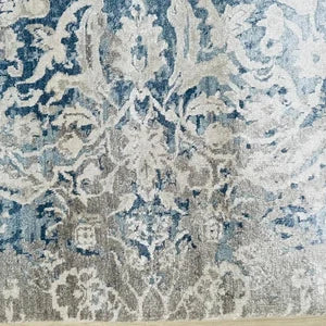 Authentic Hand-Knotted Blue Serapi Rug – Luxurious Persian Wool Carpet