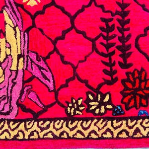 Crimson Garden Royale Hand-Tufted Oriental Floral Luxe Rug