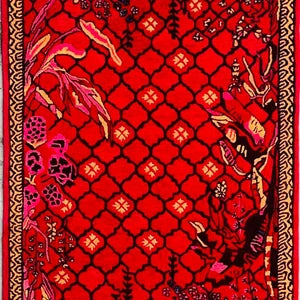 Crimson Garden Royale Hand-Tufted Oriental Floral Luxe Rug