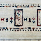 Hand-Knotted Persian Gabbeh Lori Wool Area Rug – Authentic Tribal Artisan Carpet for Luxury Home Décor