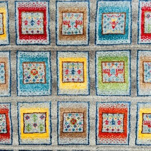 Classic Luxury Hand-Knotted Lori Wool Rug – Grey Multi-Color Interior Design Carpet