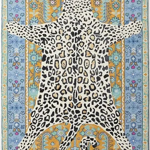 Octivia Leopard Hand Tufted Wool Rug