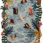 Ocean Garden Bliss – Hand-Tufted Rug