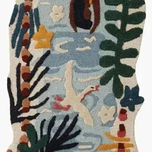 Ocean Garden Bliss – Hand-Tufted Rug