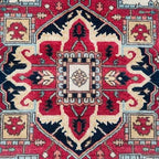 Vintage Persian Style Heriz Rug – Hand-Knotted Rust Wool Serapi Carpet