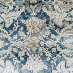 Authentic Hand-Knotted Blue Serapi Rug – Luxurious Persian Wool Carpet