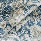 Authentic Hand-Knotted Blue Serapi Rug – Luxurious Persian Wool Carpet