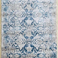 Authentic Hand-Knotted Blue Serapi Rug – Luxurious Persian Wool Carpet
