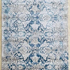 Authentic Hand-Knotted Blue Serapi Rug – Luxurious Persian Wool Carpet