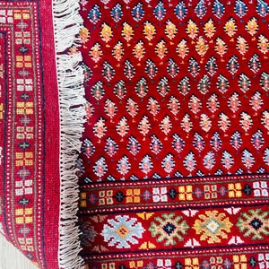 Premium Hand-Knotted Serapi Carpet – Traditional Red Wool Persian Rug