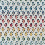 Hand Knotted Afghan Wool Rug – White & Blue Persian Heritage Design Carpet