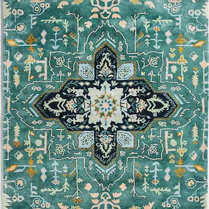 Maribelle Designer Wool Rug – Luxury  knotted  Living Room Carpet