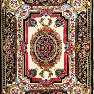 Royal Versailles Hand  knotted Rug – Luxury Floral Heritage Carpet