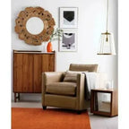 Dark Brown Plain Tufted Woolen Floor Carpet