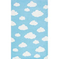 Cloud Baby Blue Hand Tufted Wool Area Rug for Bedroom & Living Room