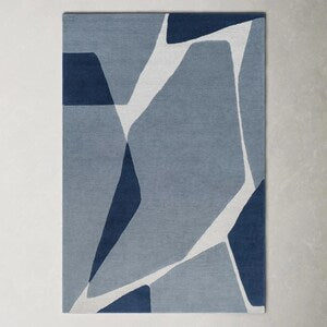 Glacier Flow – Modern Abstract Hand-Tufted Wool Rug