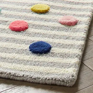 Colorful Sprinkles Kids Hand-Tufted Wool Area Rug