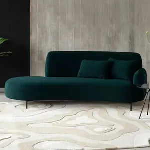 Abstract Off-White Modern Hand-Tufted Designer Rug