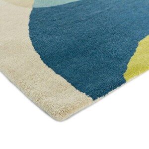 Ocean Strata – Modern Abstract Hand-Tufted Wool Rug