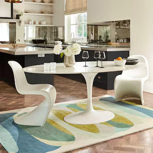 Ocean Strata – Modern Abstract Hand-Tufted Wool Rug