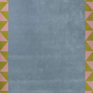 Geometric Border Hand-Tufted Rug