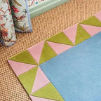 Geometric Border Hand-Tufted Rug
