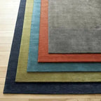 Dark Brown Plain Tufted Woolen Floor Carpet
