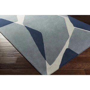 Glacier Flow – Modern Abstract Hand-Tufted Wool Rug