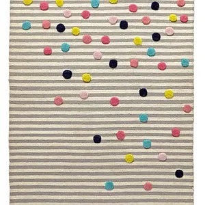 Colorful Sprinkles Kids Hand-Tufted Wool Area Rug
