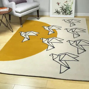 Rissa Modern Aesthetic Hand-Tufted Colorful Wool Area Rug