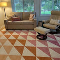Sunset Prism – Modern Geometric Hand-Tufted Wool Rug