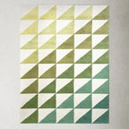 Sunfade Hand-Tufted Wool Carpet – Green Gradient Design