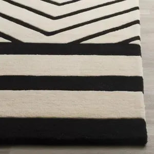 Modern Hand-Tufted Geometric Multicolor Carpet