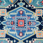 Oushak Hand-Knotted Turkish Rug – Premium Blue Luxury Carpet for Living Room Décor