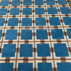 Hand-Tufted Berry Rain Wool Rug By Evelina Kroon