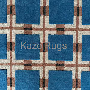 Hand-Tufted Berry Rain Wool Rug By Evelina Kroon