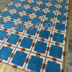 Hand-Tufted Berry Rain Wool Rug By Evelina Kroon