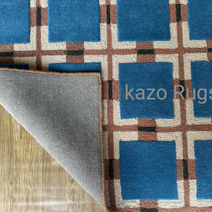 Hand-Tufted Berry Rain Wool Rug By Evelina Kroon