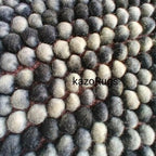 Ivory Mist Handwoven Pebble Wool Rug | Modern Textured Minimalist Area Carpet