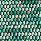 Emerald Green & White Chunky Ball Wool Carpet