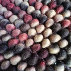 Marbled Felt Wool Pebble Weave Rug