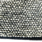 Pebble Weave Handwoven Wool Rug – Gray & Ivory Minimalist Texture