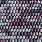 Handwoven Felt Ball Pebble Rug Pattern